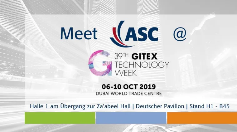 Bild: ASC auf der 39. GITEX TECHNOLOGY WEEK in Dubai