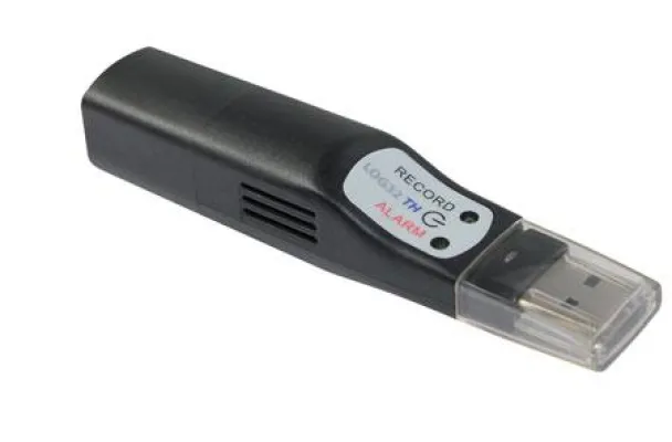 Bild: USB - Datenlogger LOG-32-TH für Temperatur- und Feuchtemessung