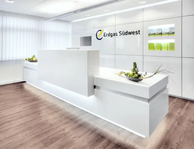 Bild: Repräsentativer Empfangsbereich für Erdgas Südwest