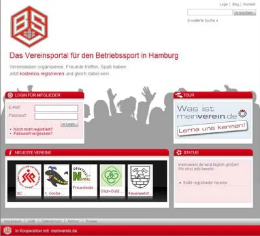 Betriebssportverband Hamburg e.V. organisiert sich mit meinverein.de im Internet Bild: Betriebssportverband Hamburg e.V. organisiert sich mit meinverein.de im Internet