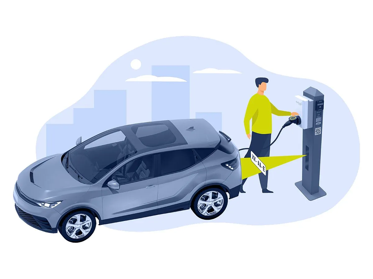 ParkEV: E-Ladesäulen mit integrierter Kontrollfunktion (© Avantpark)