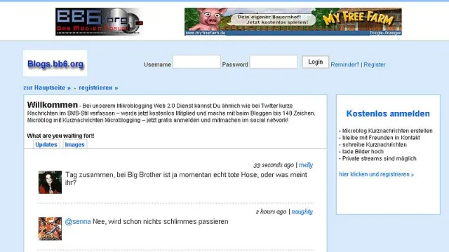 Microblogs als Web 2.0 Social Network nutzen Bild: Microblogs als Web 2.0 Social Network nutzen