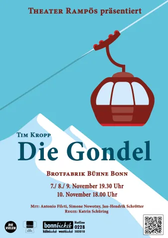 Theater Rampös präsentiert Tim Kropp DIE GONDEL in der Brotfabrik Bühne Bonn Bild: Theater Rampös präsentiert Tim Kropp DIE GONDEL in der Brotfabrik Bühne Bonn
