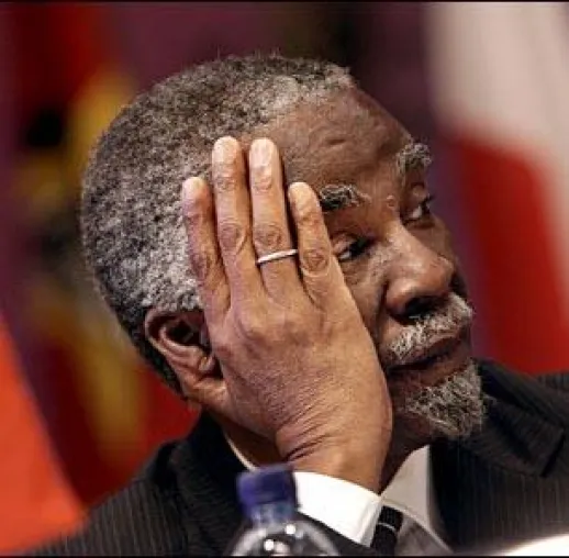 Der politische Bankrott des Präsidenten Mbeki Bild: Der politische Bankrott des Präsidenten Mbeki