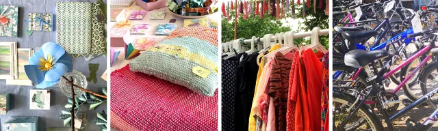 Bild: Monatlicher Verkauf: Secondhand und neu – hochwertig in Handarbeit produziert und liebevoll aufgearbeitet