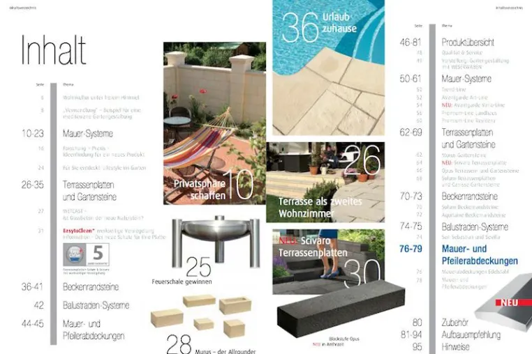 WESERWABEN-Produktkatalog 2014: Gartenideen aus dem wahren Leben Bild: WESERWABEN-Produktkatalog 2014: Gartenideen aus dem wahren Leben