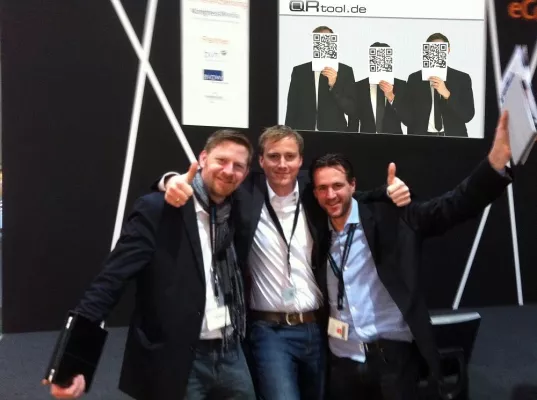 Bild: QRtool.de gewinnt Platz 2 beim diesjährigen CeBit Seedlounge @ Webciety