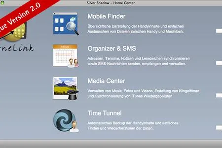Bild: FoneLink 2.0 bringt Handys mit Mac OS X zusammen