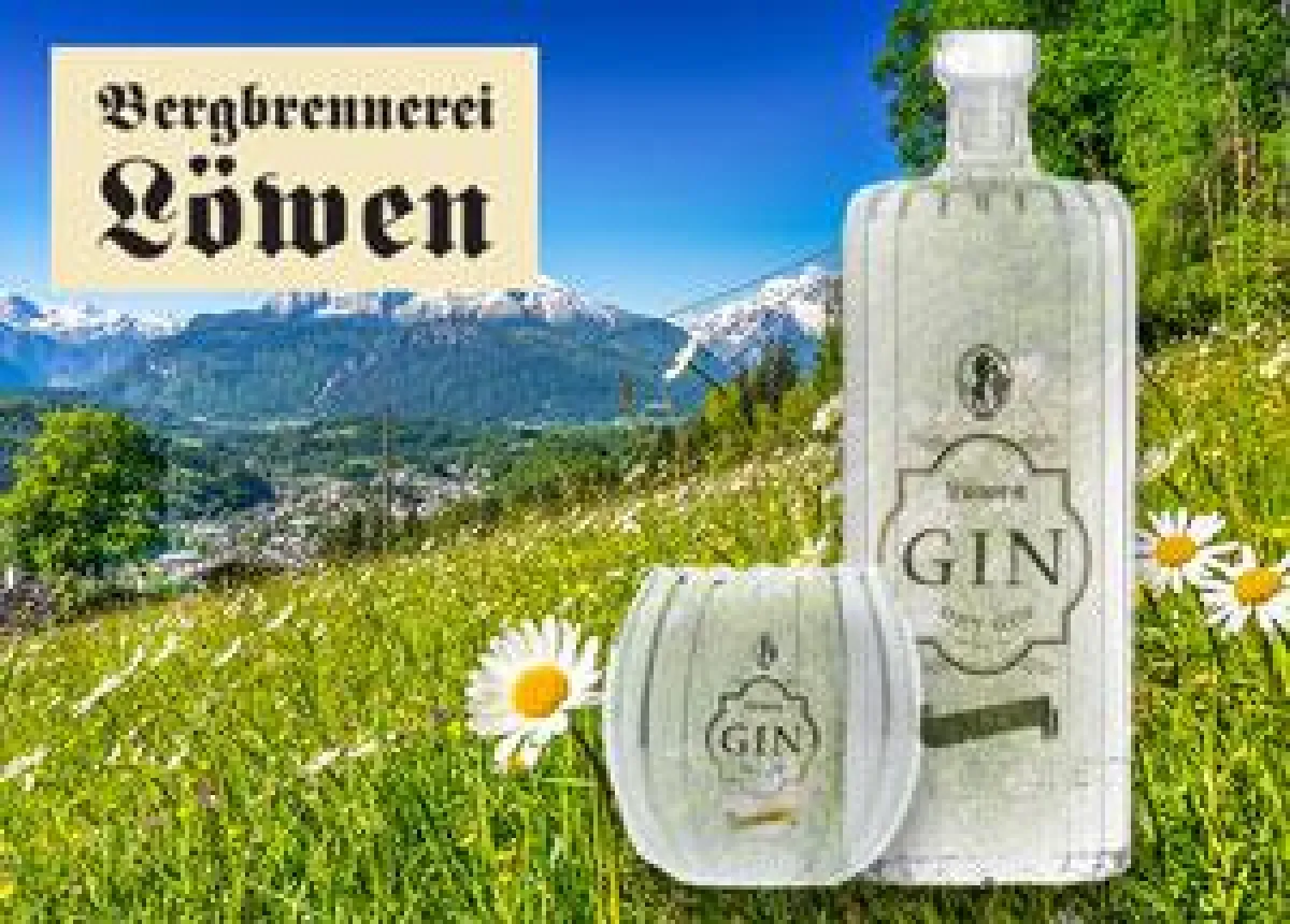 Bergbrennerei Löwen Dry Gin aus dem Bregenzerwald