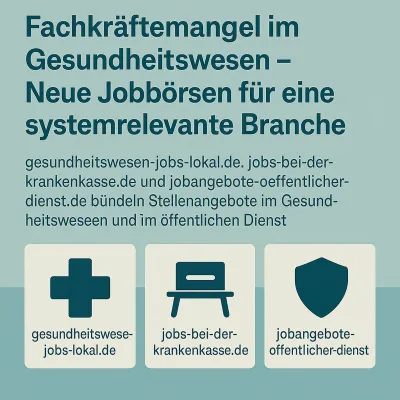 Bild: Fachkräftemangel im Gesundheitswesen – Neue Jobbörsen für eine systemrelevante Branche