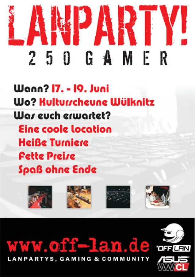 Das offizelle Plakat zur anstehenden OFF LAN 3