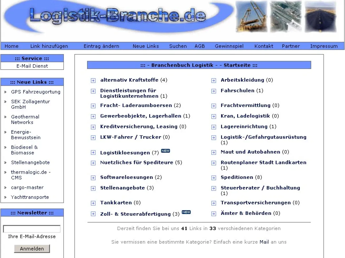 Logistik-Branche.de hier werden Sie gefunden..