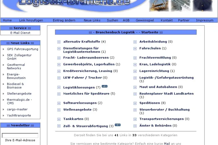 Bild: Neuer Webkatalog für Logistik-Unternehmen eröffnet