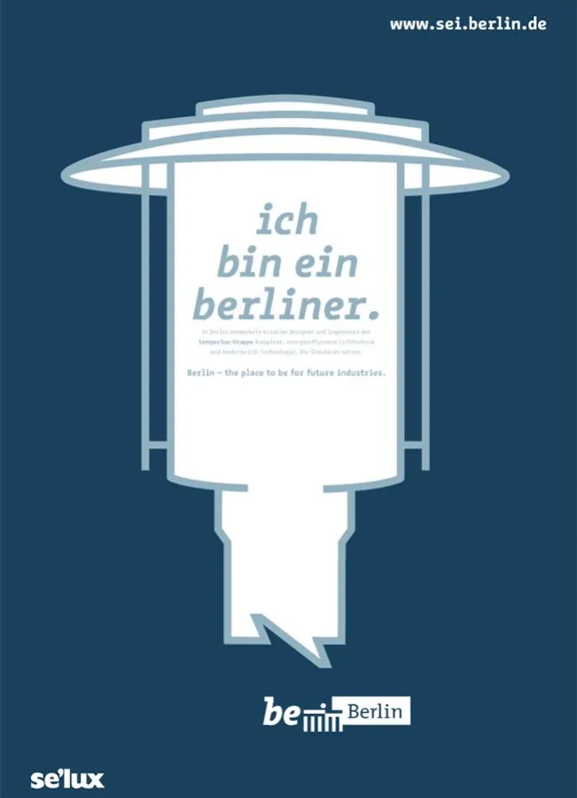 Kampagnenmotiv mit SELUX-Designklassiger SATURN