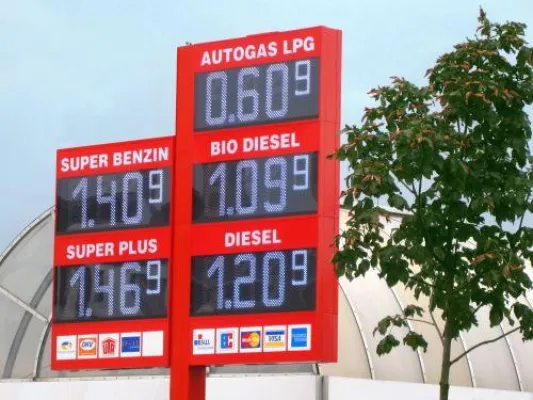 Bild: Preisvorteil an der Zapfsäule