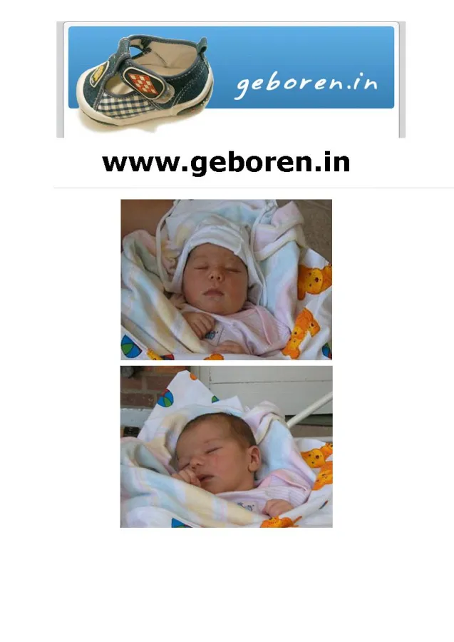 www.geboren.in - Ihre Geburtsanzeige im Internet!