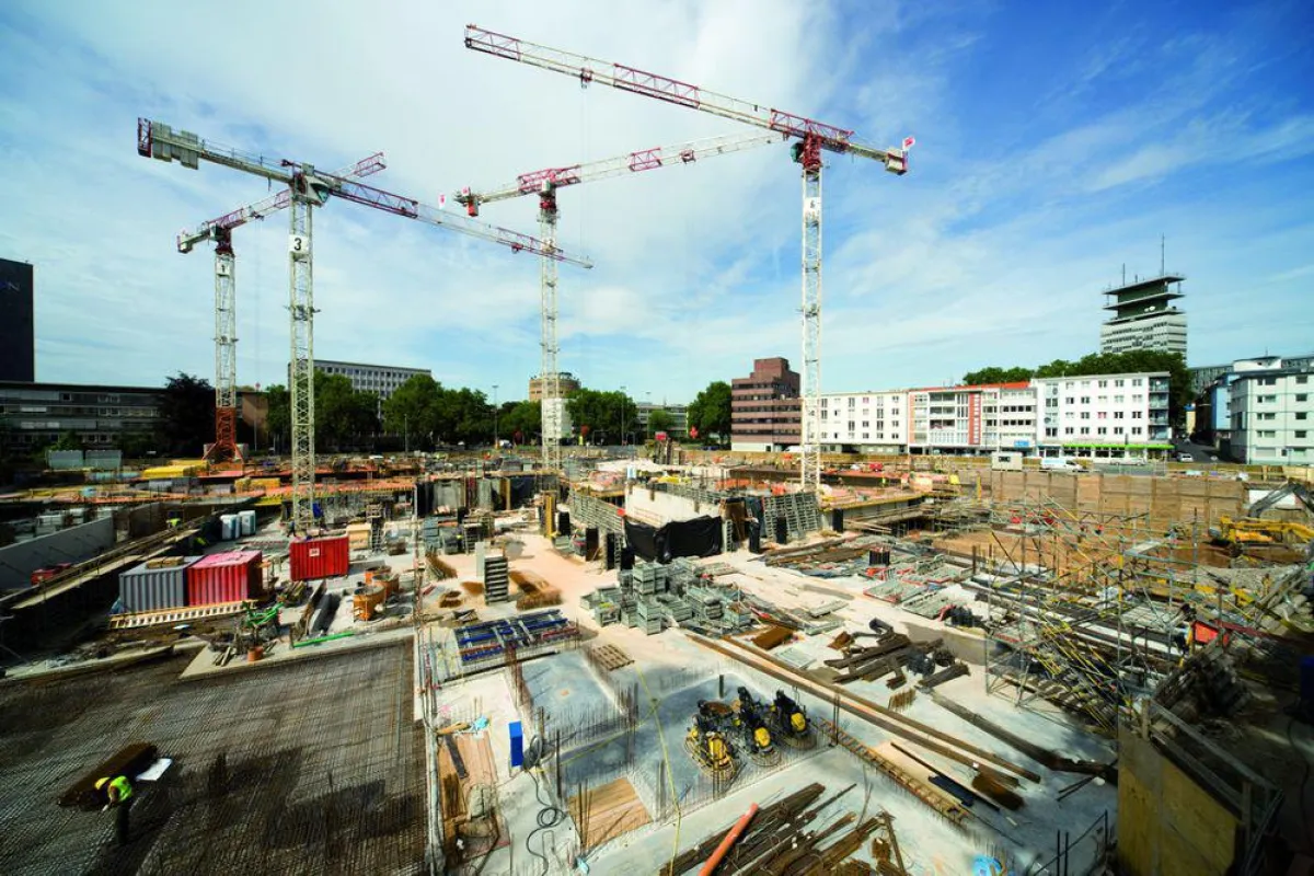 Im Herzen von Köln errichtete die Köster GmbH, Osnabrück auf über 60000 m² auf den neuen Waidmarkt