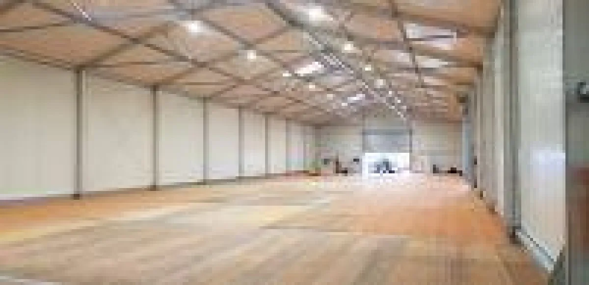 Leichtbauhalle nach der Fertigstellung