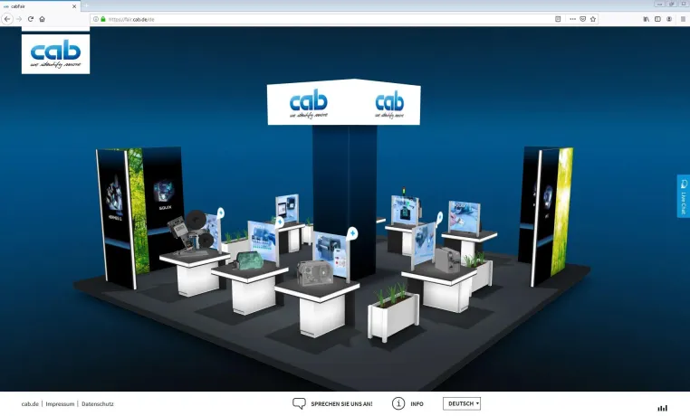 Bild: cab startet Messezwilling im Netz: Drucksysteme jederzeit von überall aus erleben