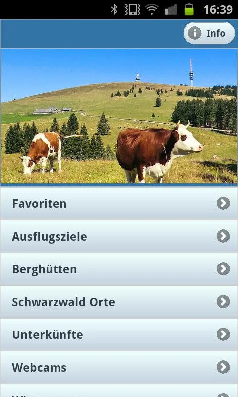 Screenshot der Übersichtsseite