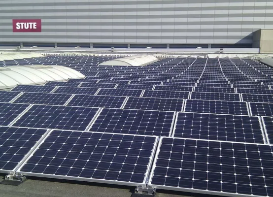 STUTE produziert noch mehr grünen Strom: Neue Photovoltaik Anlage in Betrieb genommen Bild: STUTE produziert noch mehr grünen Strom: Neue Photovoltaik Anlage in Betrieb genommen