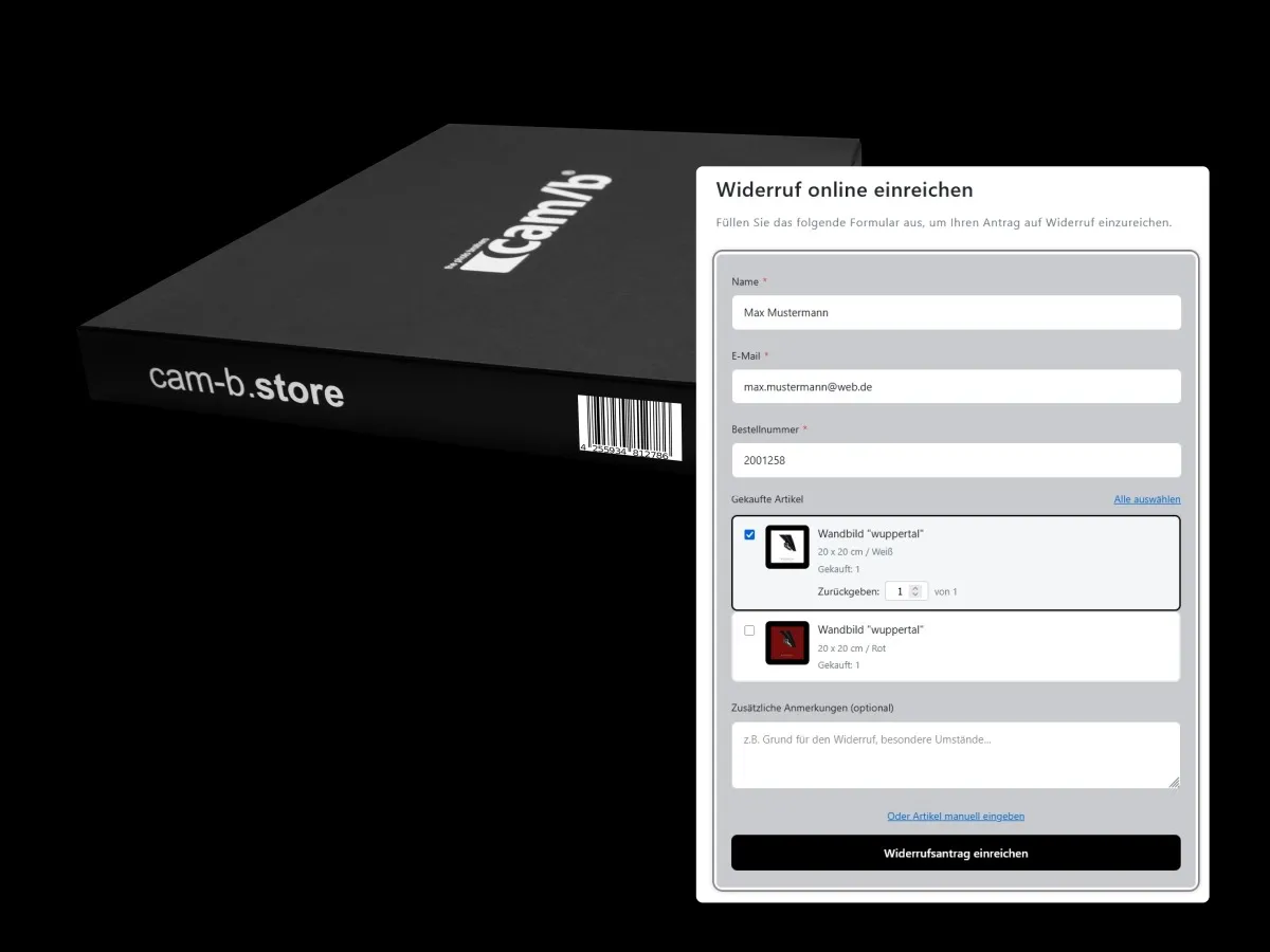 EU-Widerrufsformular (© Dirk Eichler)