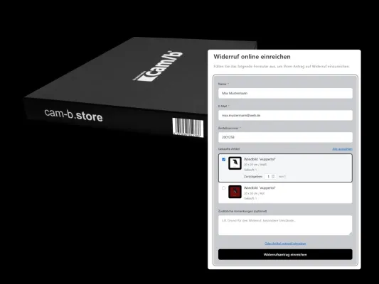 Bild: Gesetz erst ab Juni? Das Brand cam/b führt neuen EU-Widerrufsbutton Monate vor der Pflicht ein