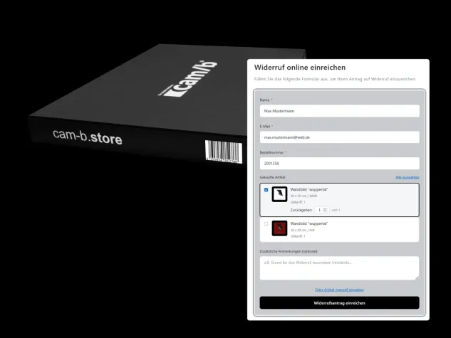 Bild: Gesetz erst ab Juni? Das Brand cam/b führt neuen EU-Widerrufsbutton Monate vor der Pflicht ein