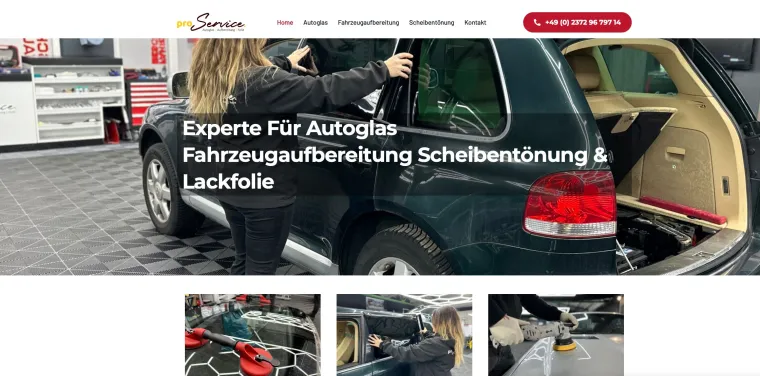 Bild: proService-NRW GmbH erweitert Dienstleistungsangebot: Autoglas, Scheibentönung und mehr!