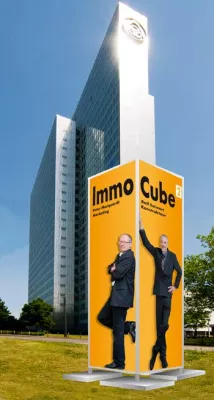 Bild: Einfache Dinge neu inszenieren - Außenwerbung: Startschuss für den ImmoCube2