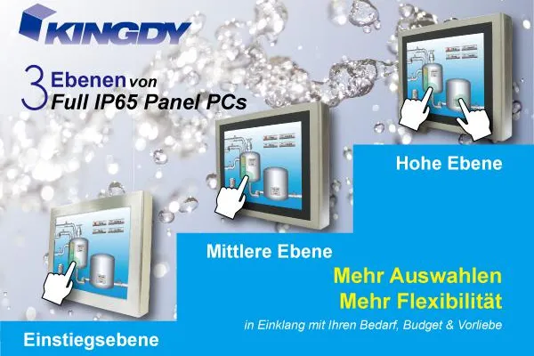3 Ebenen von Full IP65 Panel PCs von Kingdy Bild: 3 Ebenen von Full IP65 Panel PCs von Kingdy