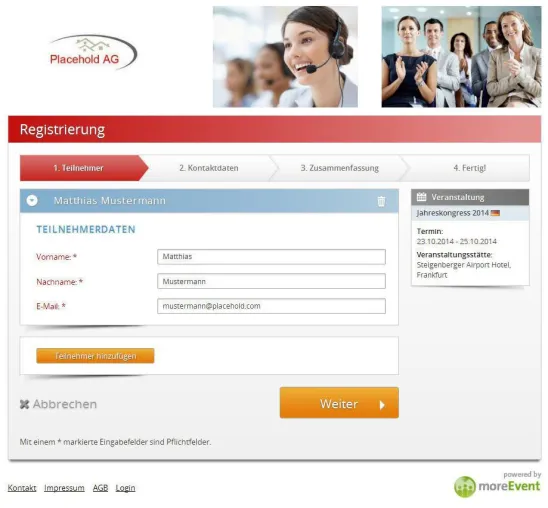 Optimiertes Veranstaltungs- und Teilnehmermanagement Bild: Optimiertes Veranstaltungs- und Teilnehmermanagement