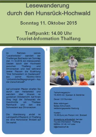 Bild: Lesewanderung 11.10.2015