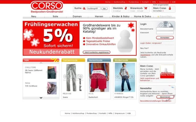 Bild: Relaunch - Corso.de präsentiert sich Großhändlern im neuen Look