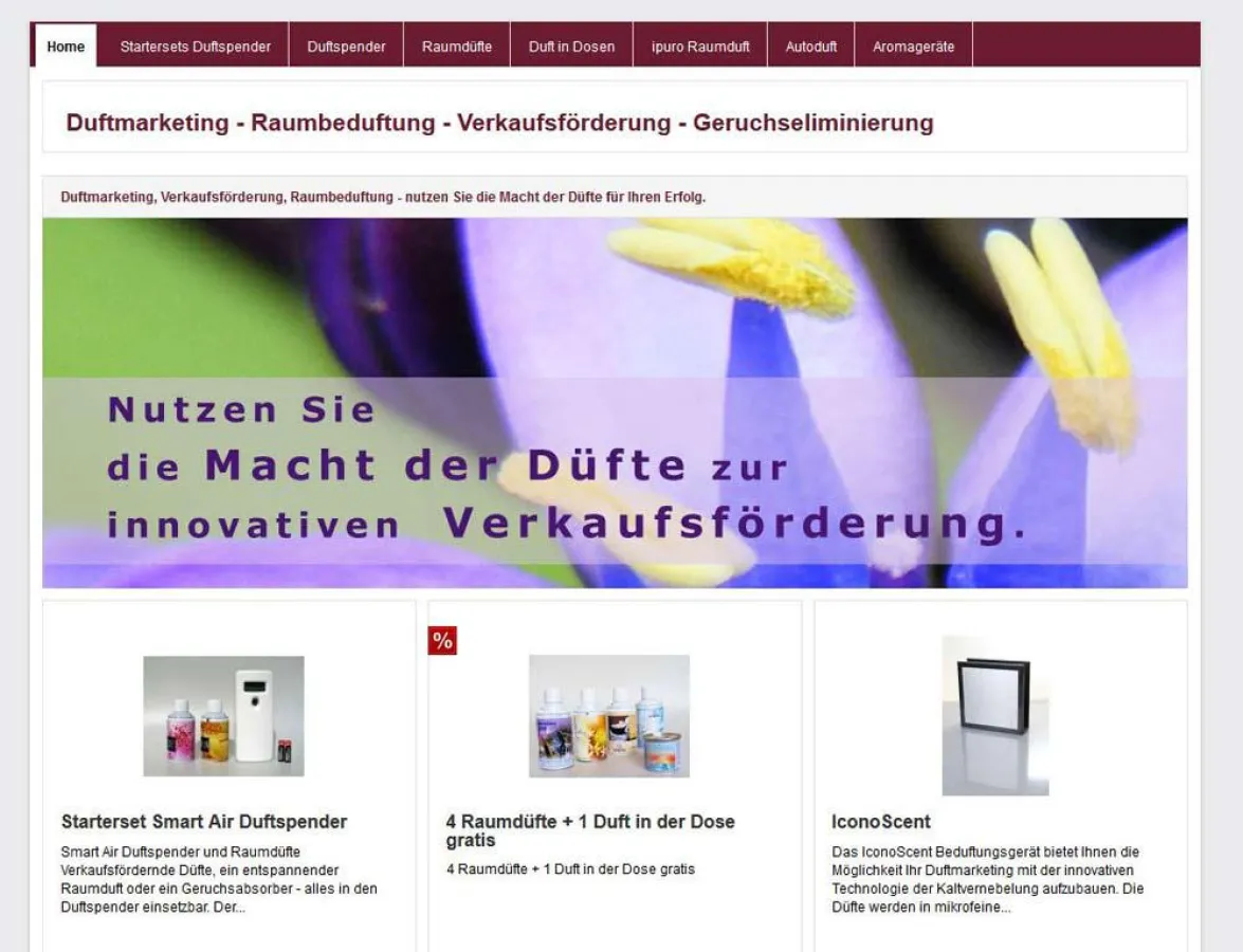www.duftmann.de - Der Duftmarketing Shop der LASARD Beduftungssysteme