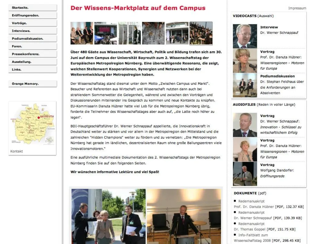Erstmals wurde OM beim 2. Wissenschaftstag eingesetzt - mit durchschlagendem Erfolg.