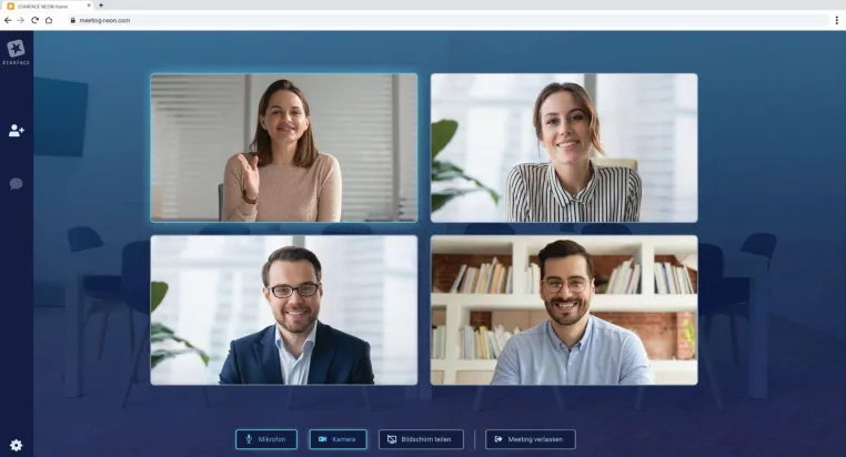 STARFACE launcht neues Videomeeting-Portal: Kostenlose Public-Beta-Version von STARFACE NEON ist live Bild: STARFACE launcht neues Videomeeting-Portal: Kostenlose Public-Beta-Version von STARFACE NEON ist live