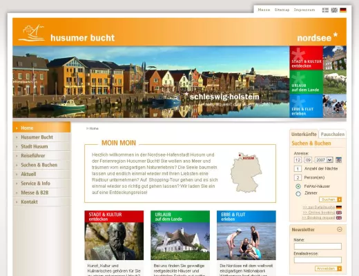 Bild: Frischer Wind für Husum - Relaunch husum-tourismus.de online