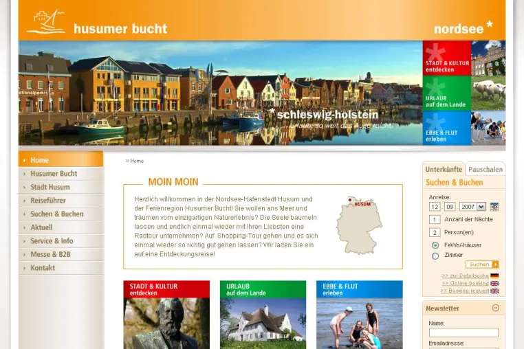 Bild: Frischer Wind für Husum - Relaunch husum-tourismus.de online