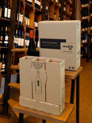 Bei DPD sind edle Tropfen in sicheren Händen Bild: Bei DPD sind edle Tropfen in sicheren Händen