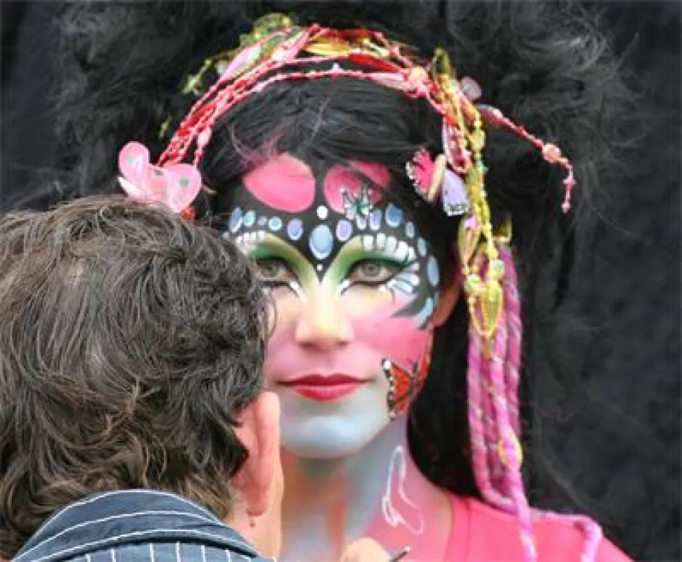 Facepainting-Model Jorie aus den Niederlanden