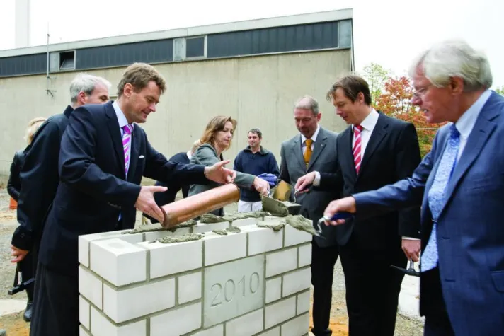 Bild: Die Grundsteinlegung der Interdisziplinären Notaufnahme