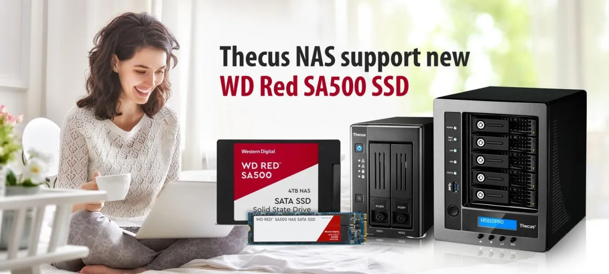 Thecus NAS unterstützen neue WD Red SA500 SSDs