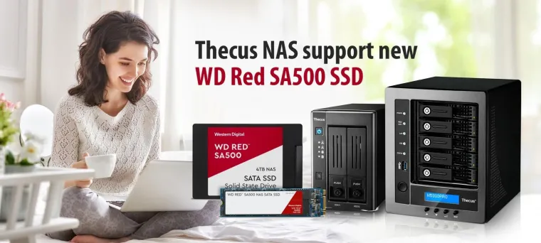 Bild: Thecus NAS unterstützen neue WD Red SA500 SSDs