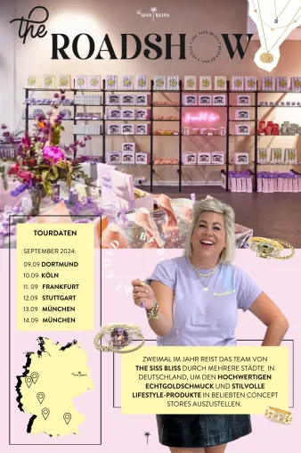Echtgoldschmuck von The SISS BLISS tourt durch DACH-Region Bild: Echtgoldschmuck von The SISS BLISS tourt durch DACH-Region