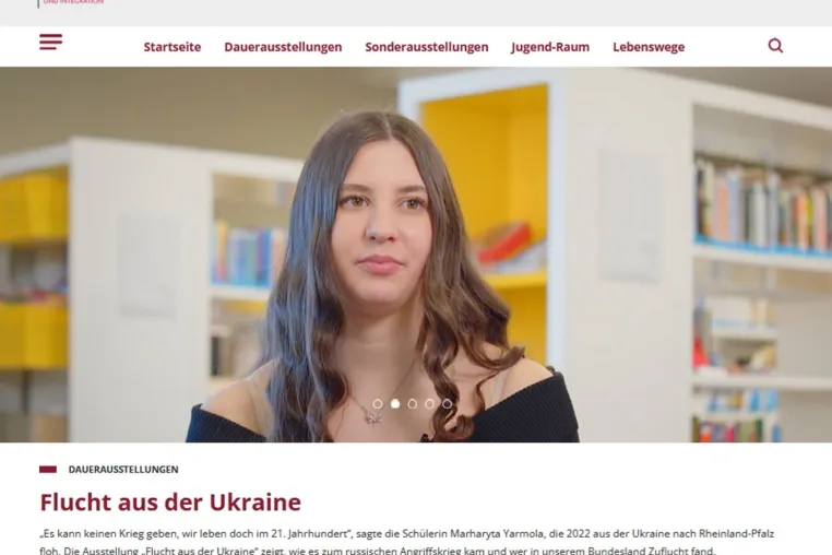 "Flucht aus der Ukraine" - Neue Ausstellung im Online-Migrationsmuseum "Lebenswege" eröffnet Bild: "Flucht aus der Ukraine" - Neue Ausstellung im Online-Migrationsmuseum "Lebenswege" eröffnet