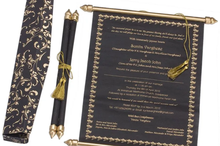 Hochzeitseinladungen in Schwarz – warum nicht? Bild: Hochzeitseinladungen in Schwarz – warum nicht?