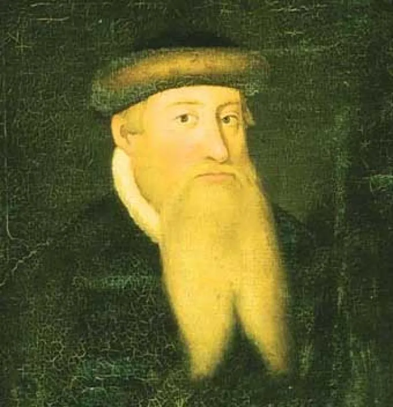 Johannes Gutenberg bei der Salongesellschaft zu Gast in der Eltviller Vinothek