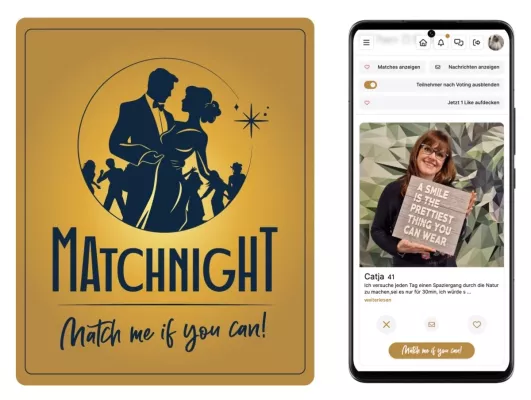 Bild: Tanz in den Mai: "Match me if you can" Singleparty - Offline trifft Online per Partyapp
