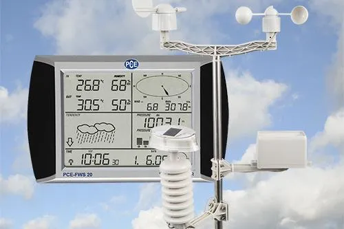 Die neue Funkwetterstation PCE-FWS 20 ist ein Multitalent Bild: Die neue Funkwetterstation PCE-FWS 20 ist ein Multitalent